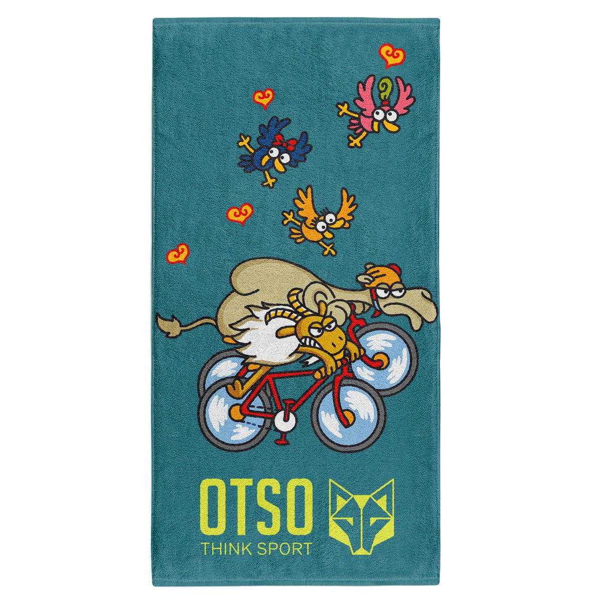 OTSO Mikrofaser-Sporthandtuch - Kukuxumusu Bike – Produktansicht 2
