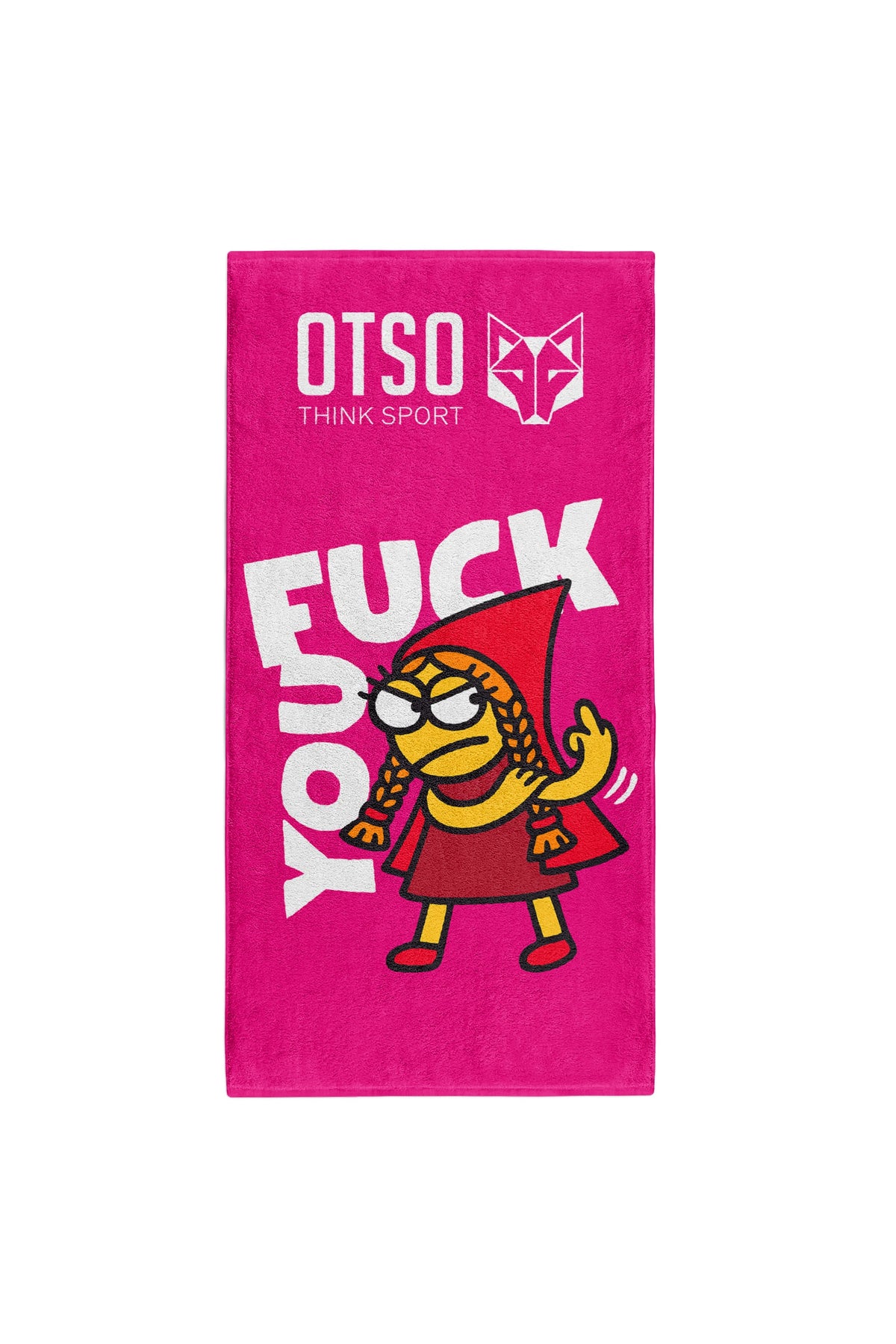 OTSO Mikrofaser-Sporthandtuch - Kukuxumusu Fuck You – Produktansicht 2