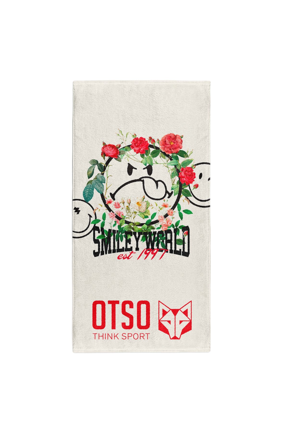 OTSO Mikrofaser-Sporthandtuch - S.W.Smiley World Vintage – Produktansicht 2