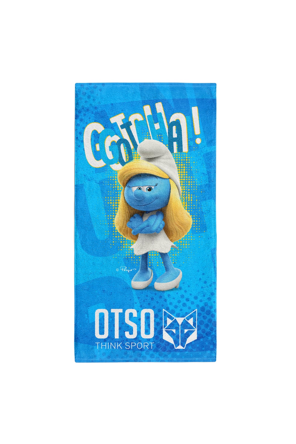 OTSO Mikrofaser-Sporthandtuch - Smurf We Smurf You! – Produktansicht 2