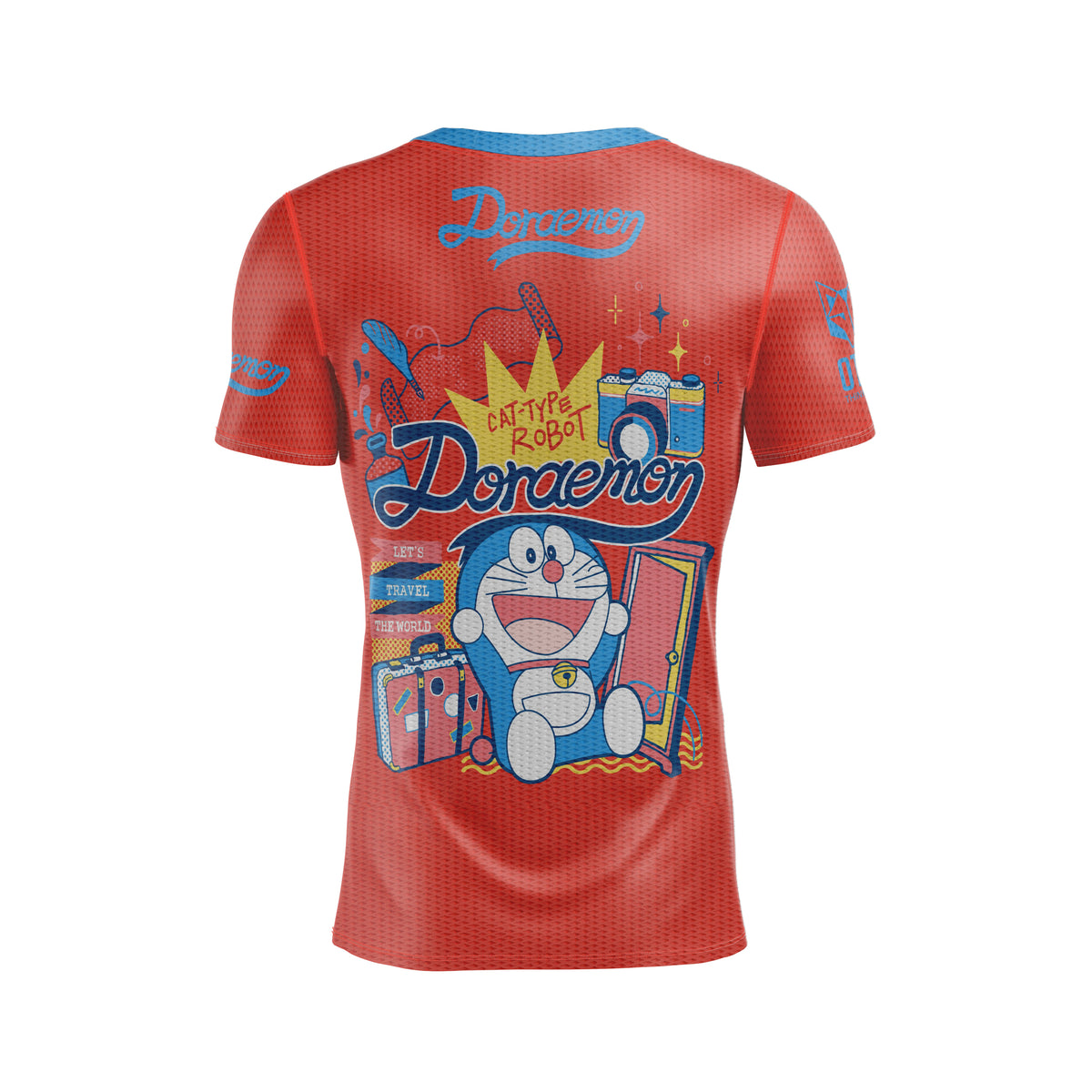 OTSO Herren Kurzarm-Funktionsshirt - Doraemon I Am Doraemon – Produktansicht 2