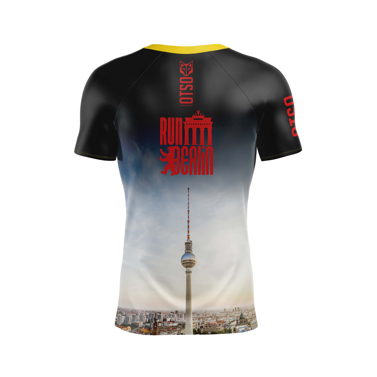 OTSO Herren Kurzarm-Funktionsshirt - Run Berlin – Produktansicht 2