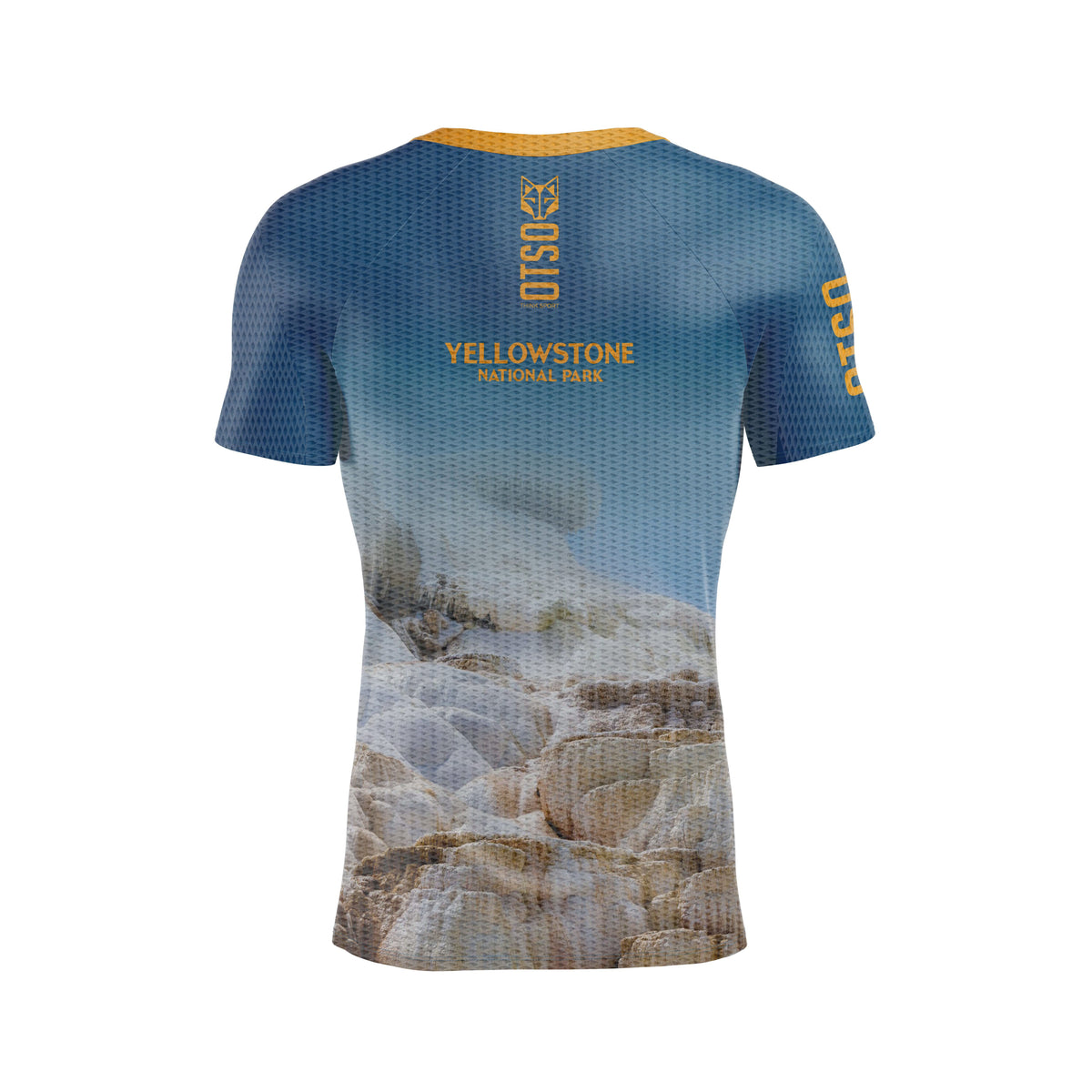 OTSO Herren Kurzarm-Funktionsshirt - Yellowstone – Produktansicht 2