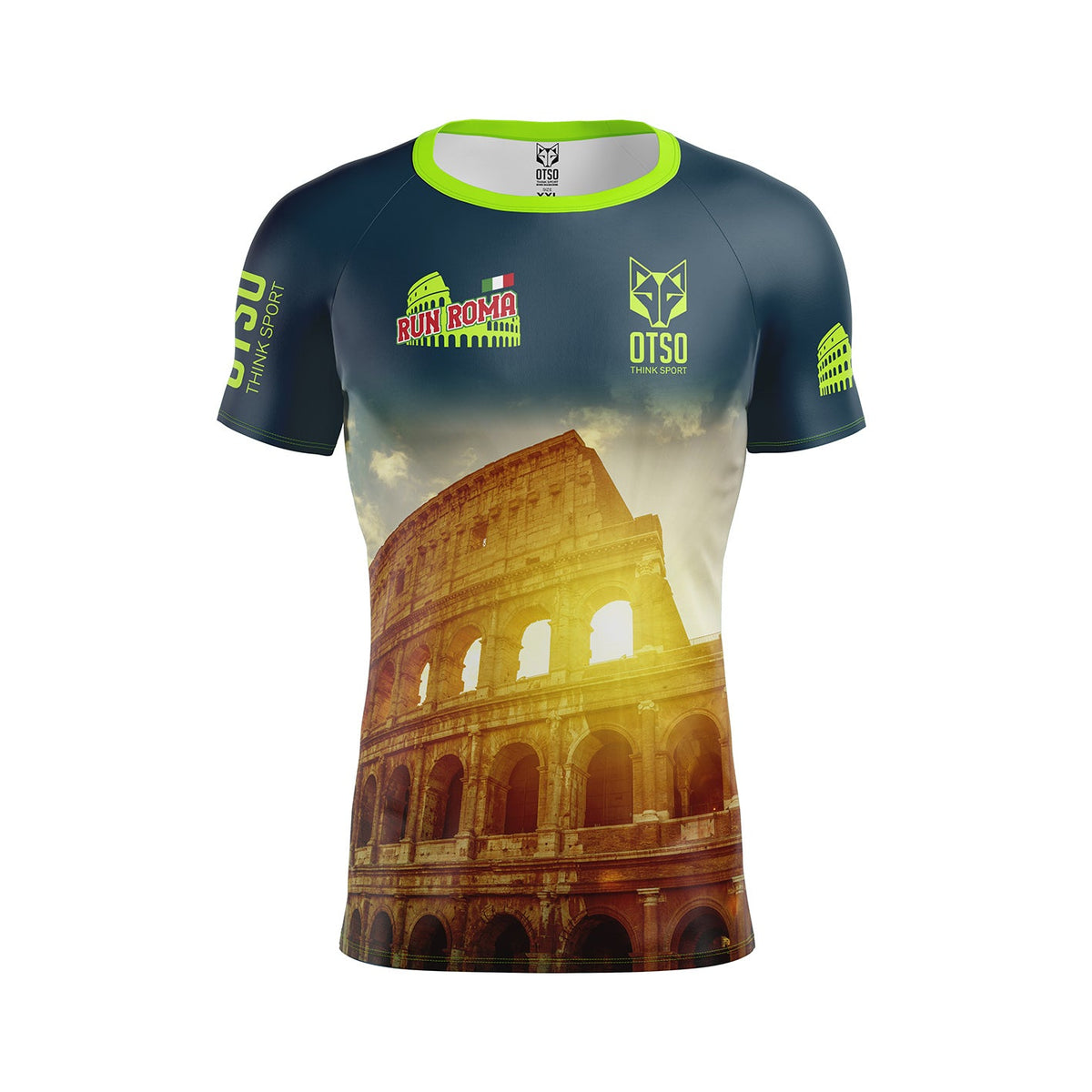 OTSO Herren Kurzarm-Funktionsshirt - Run Roma – Produktansicht 2