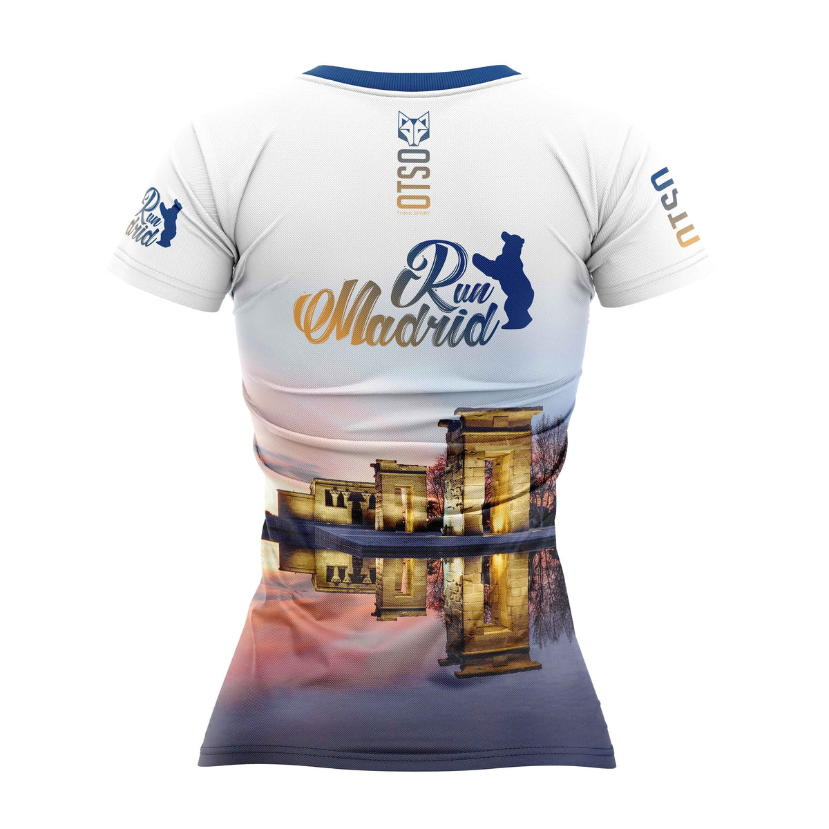 OTSO Damen Kurzarm-Funktionsshirt - Run Madrid 2025 – Produktansicht 2