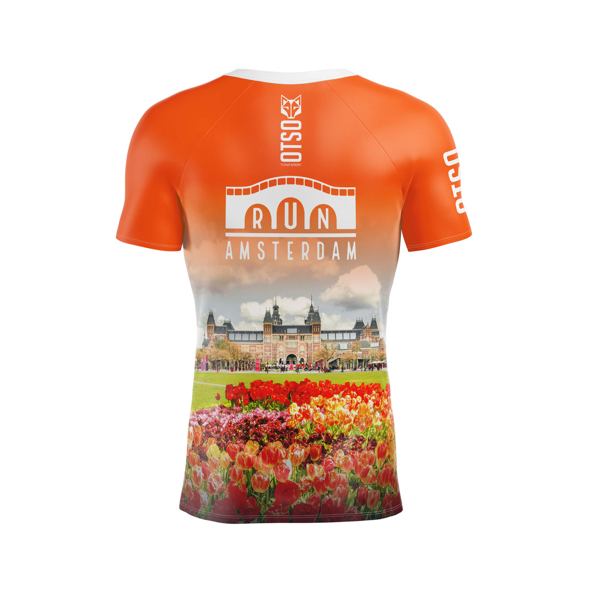 OTSO Herren Kurzarm-Funktionsshirt - Run Ámsterdam 2024 – Produktansicht 2