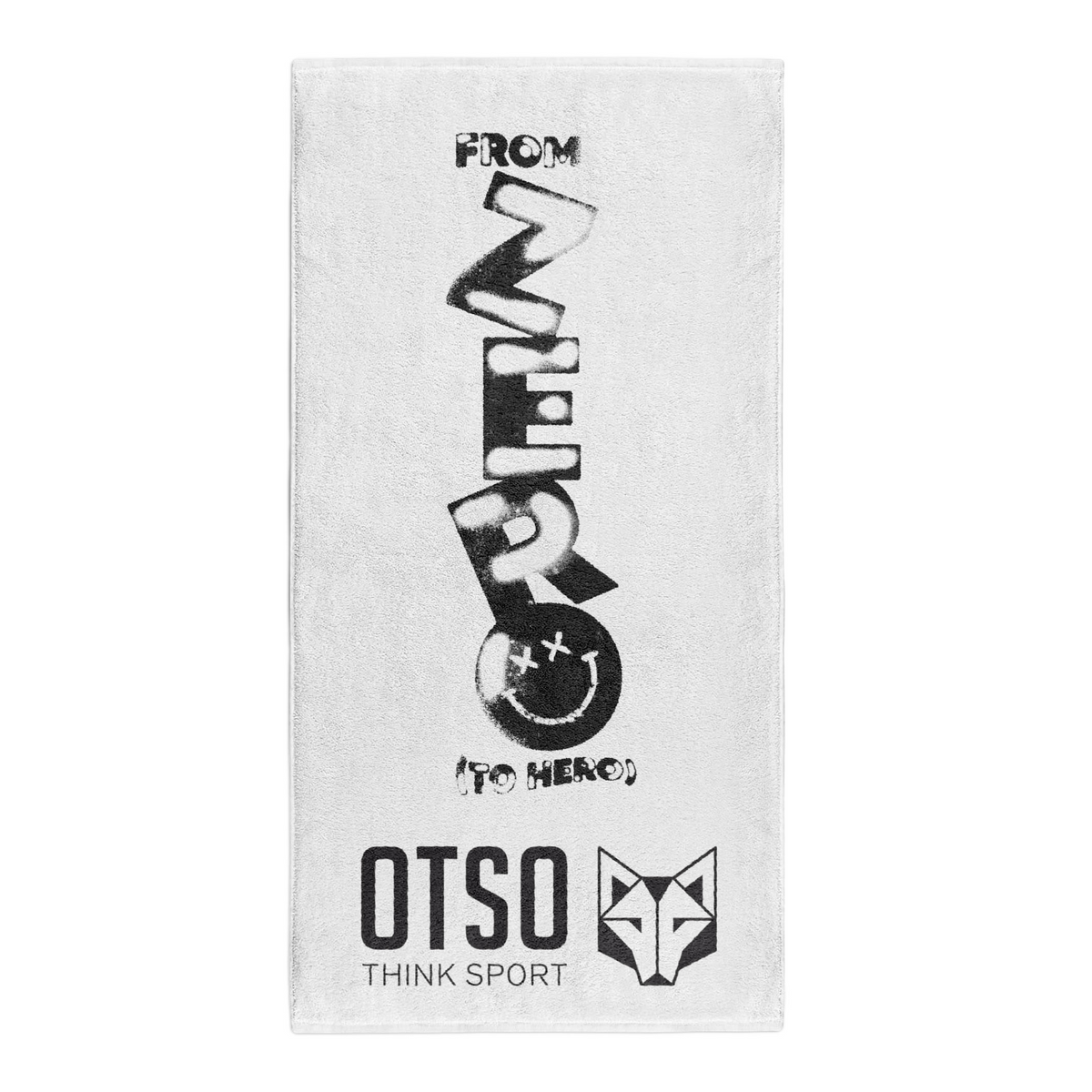 OTSO Mikrofaser-Sporthandtuch - S.W.Smiley Airbrushed Infinity – Produktansicht 2