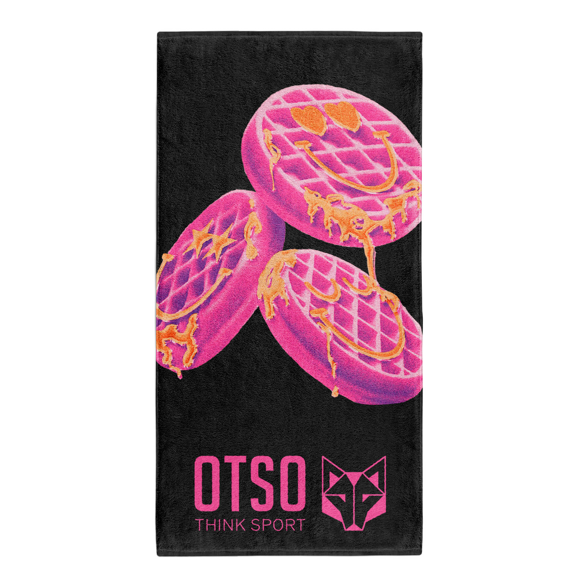 OTSO Mikrofaser-Sporthandtuch - S.W.Smiley Concrete Canvas Toaster – Produktansicht 2