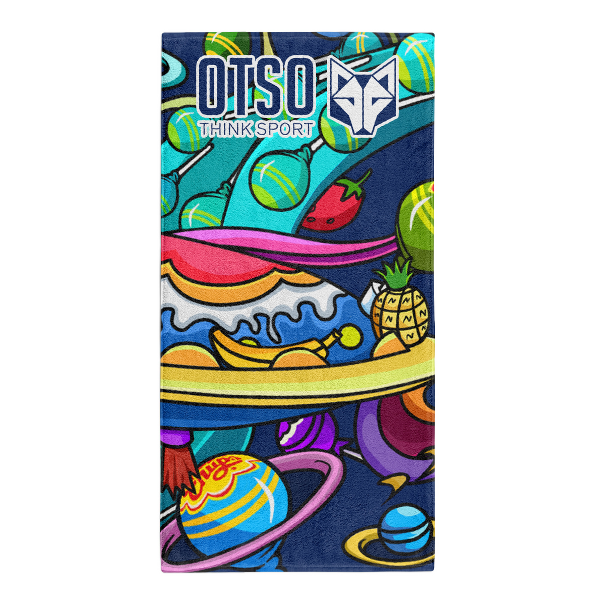 OTSO Mikrofaser-Sporthandtuch - Chupa Chups Space – Produktansicht 2