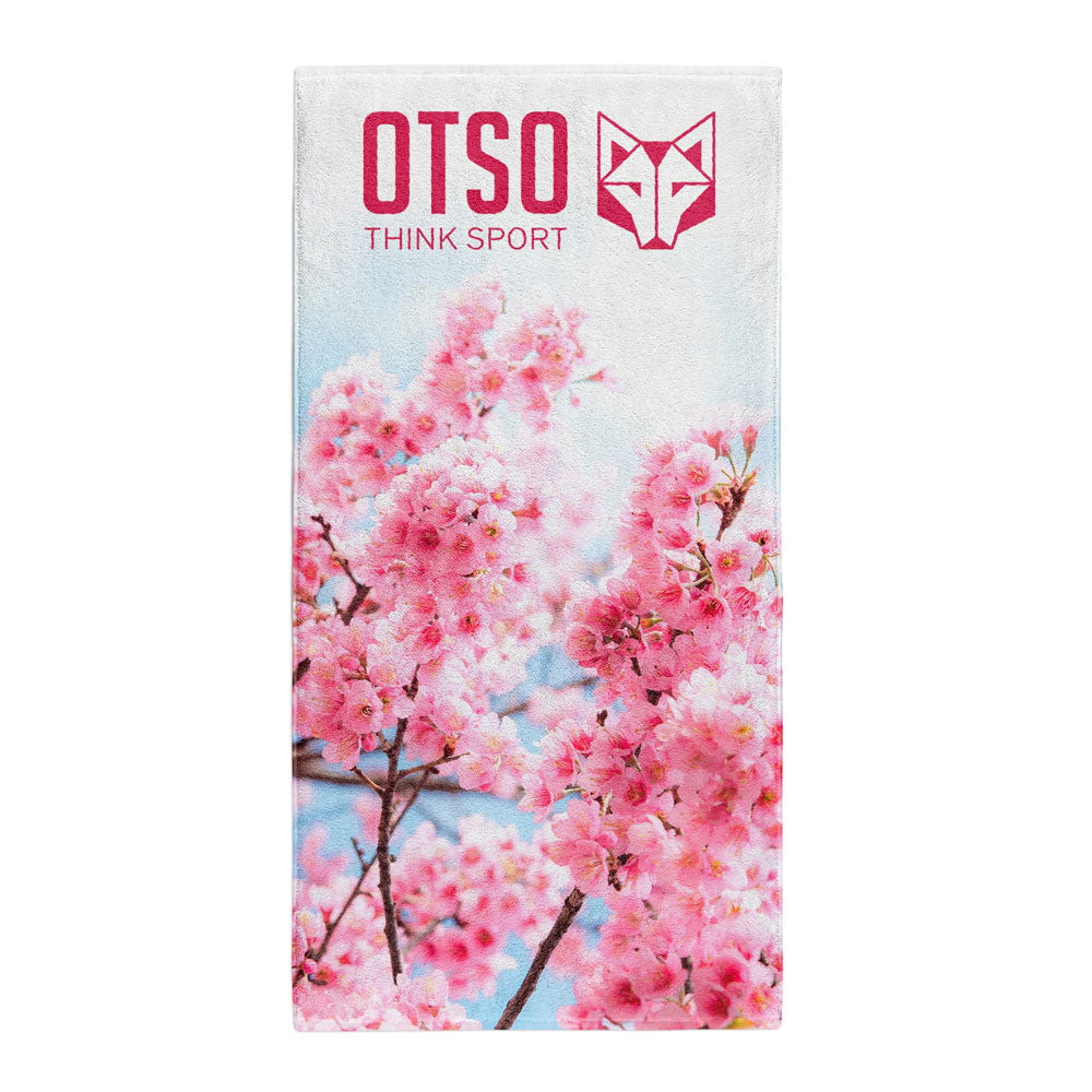 OTSO Mikrofaser-Sporthandtuch - Almond Blossom – Produktansicht