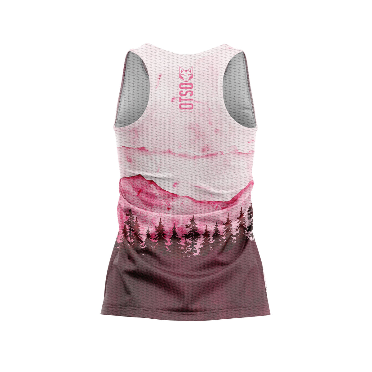OTSO Damen Lauf-Singlet - Pink Forest – Produktansicht 2
