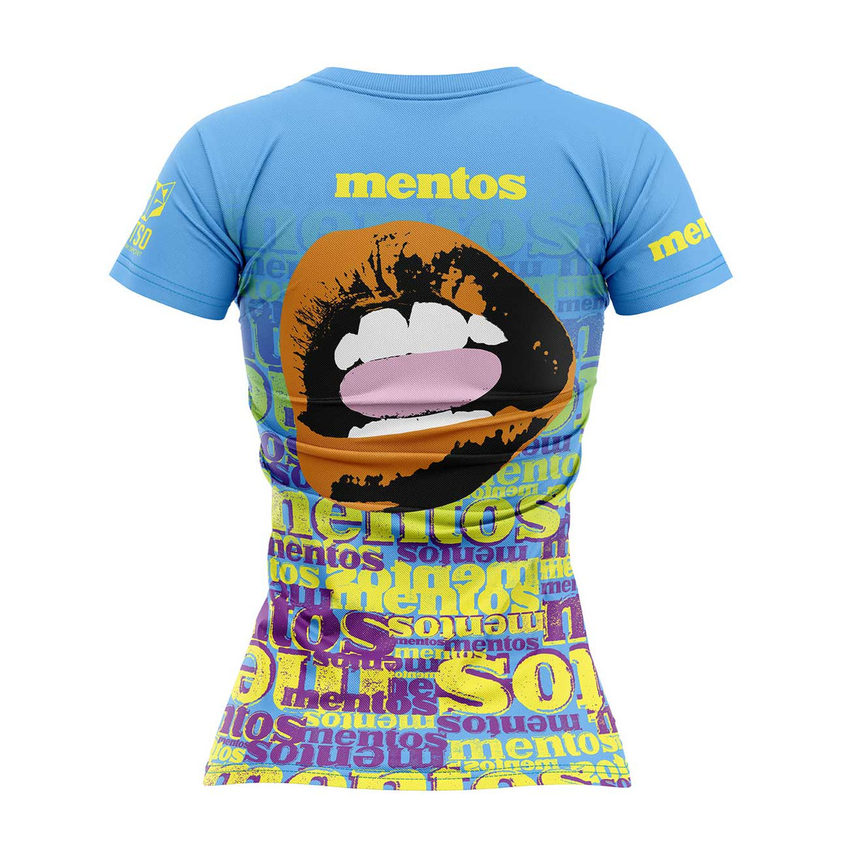 OTSO Damen Kurzarm-Funktionsshirt - Mentos Mouth – Produktansicht 2
