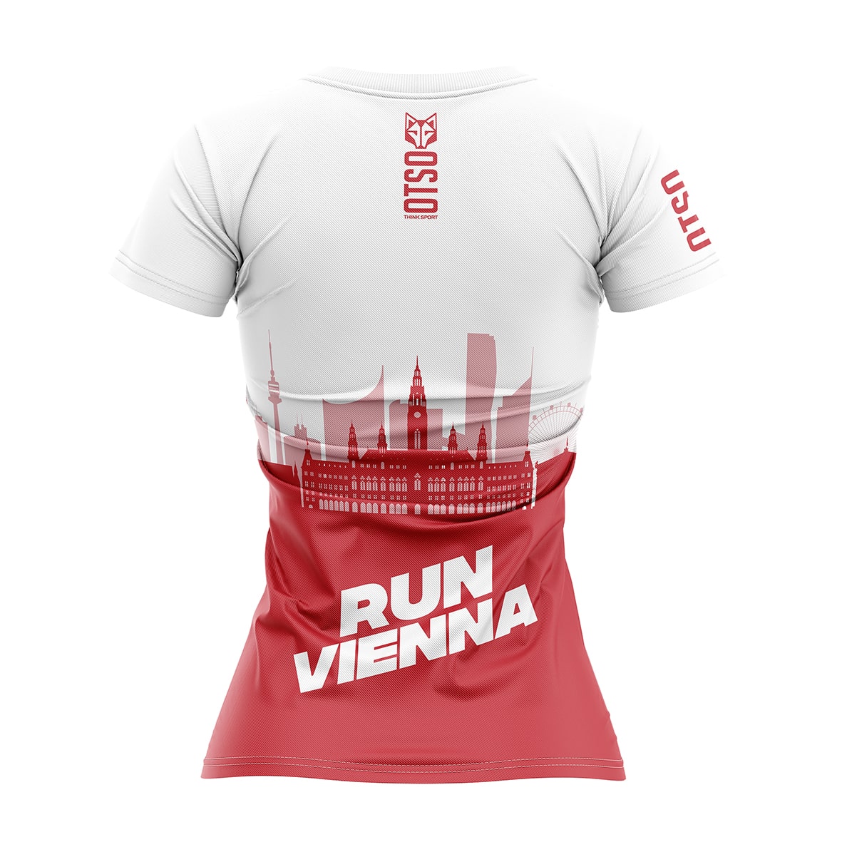 OTSO Damen Kurzarm-Funktionsshirt - Run Vienna Wurstelprater – Produktansicht 2