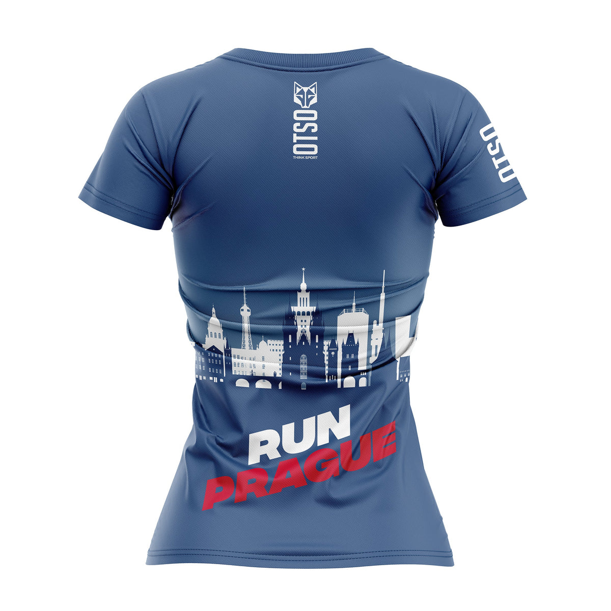 OTSO Damen Kurzarm-Funktionsshirt - Run Prague – Produktansicht 2