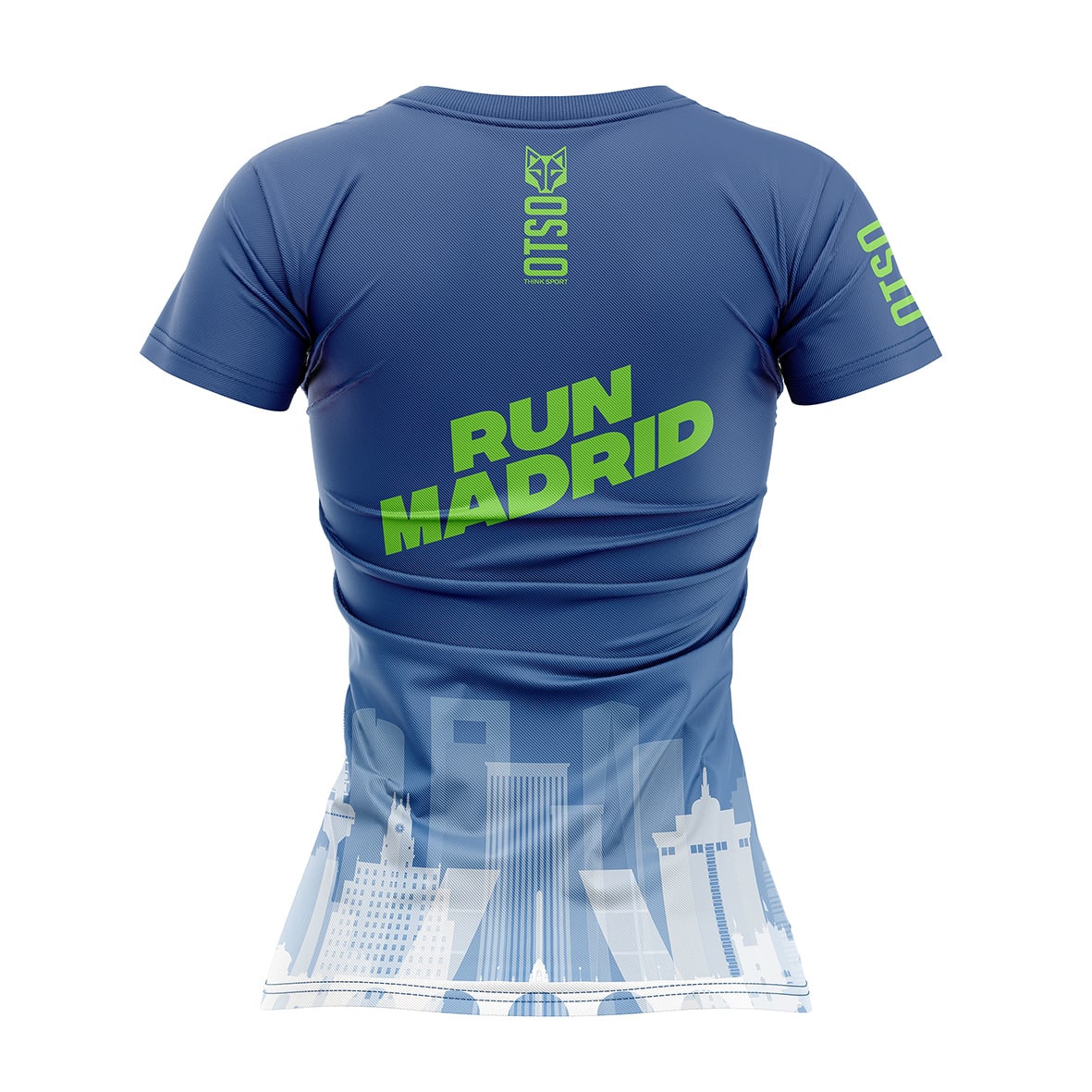 OTSO Damen Kurzarm-Funktionsshirt - Run Madrid Tio Pepe – Produktansicht 2