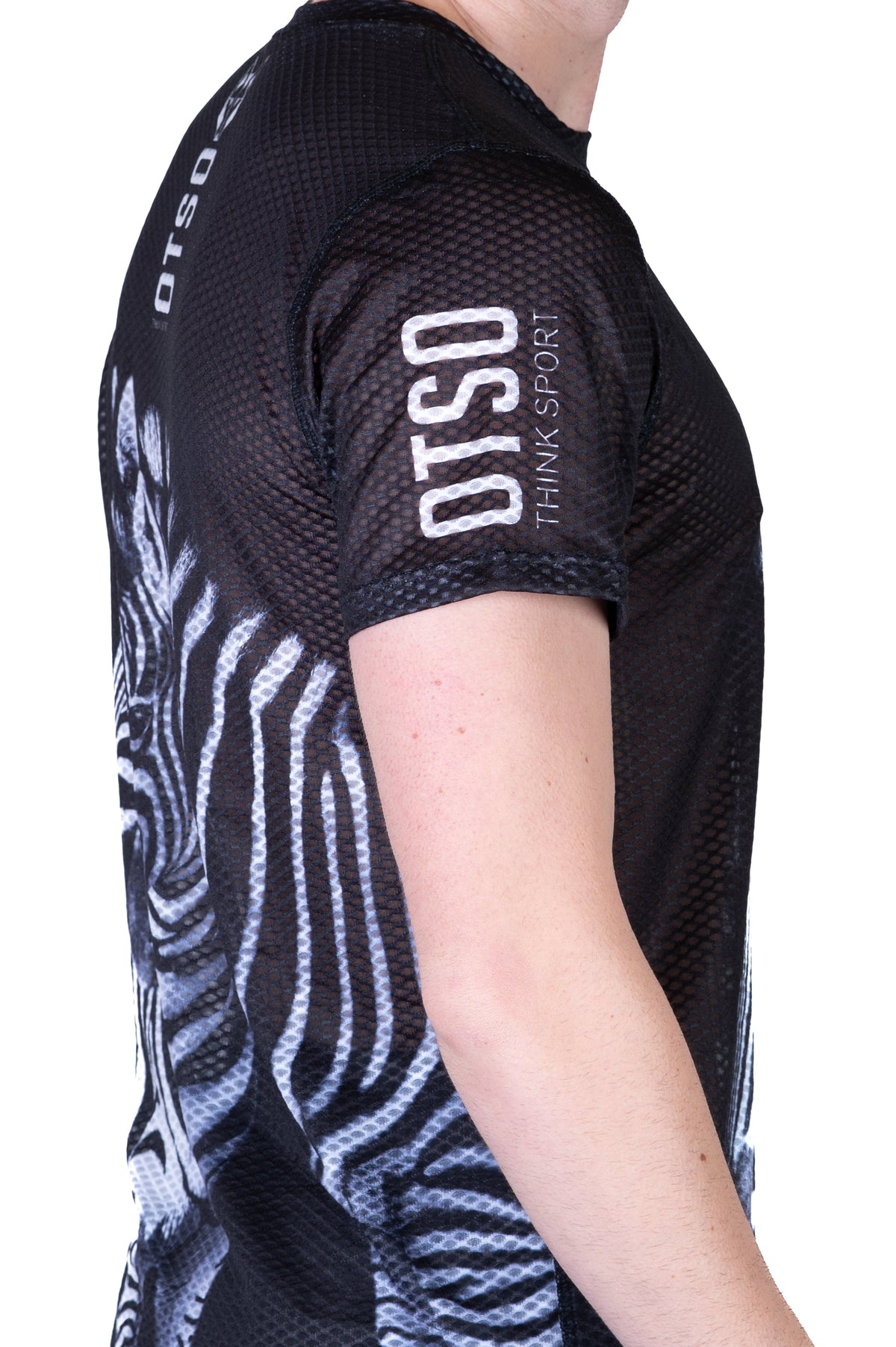 OTSO Herren Kurzarm-Funktionsshirt - Zebra – Produktansicht 10