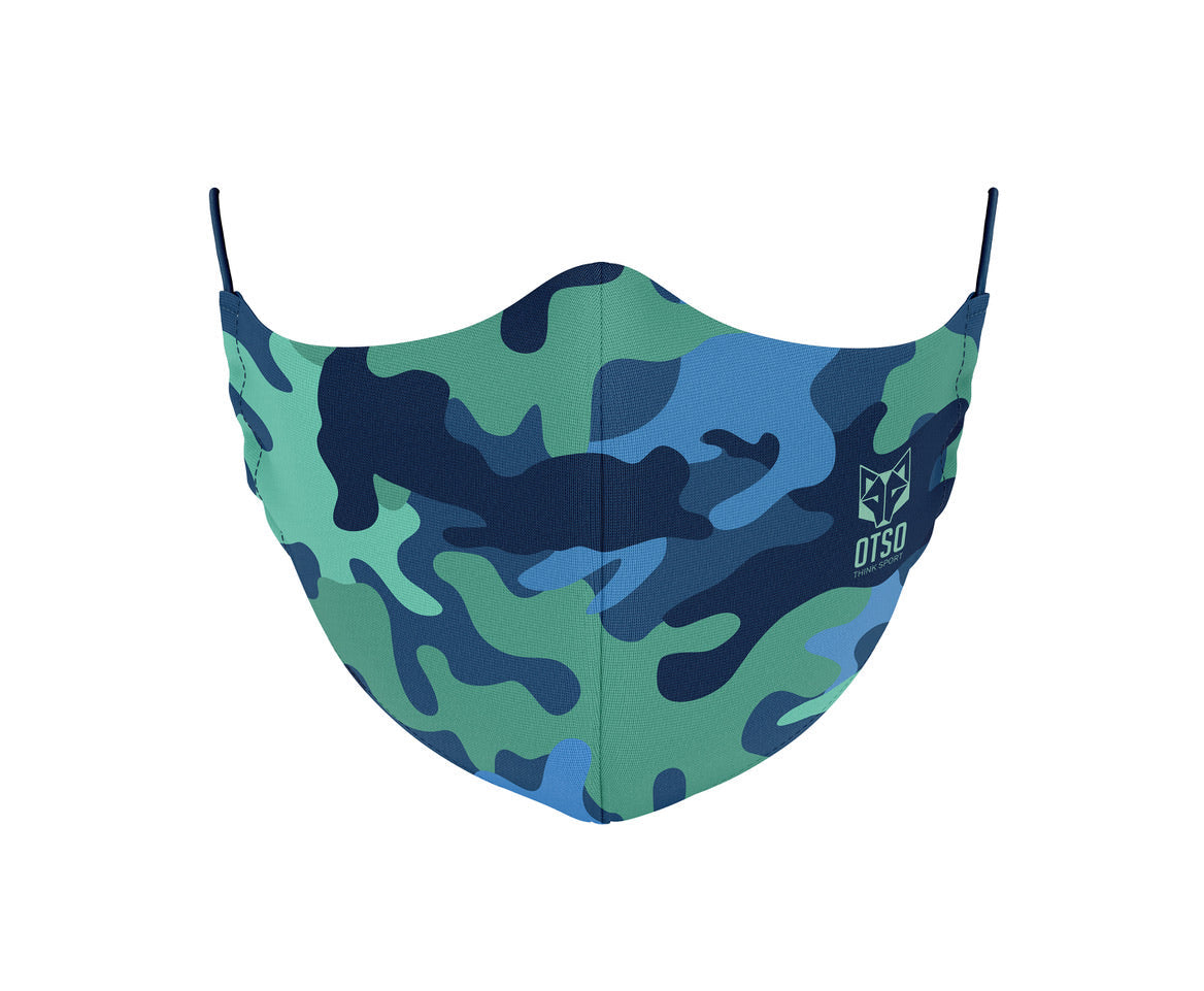 OTSO Gesichtsmaske Camo Blue – Produktansicht