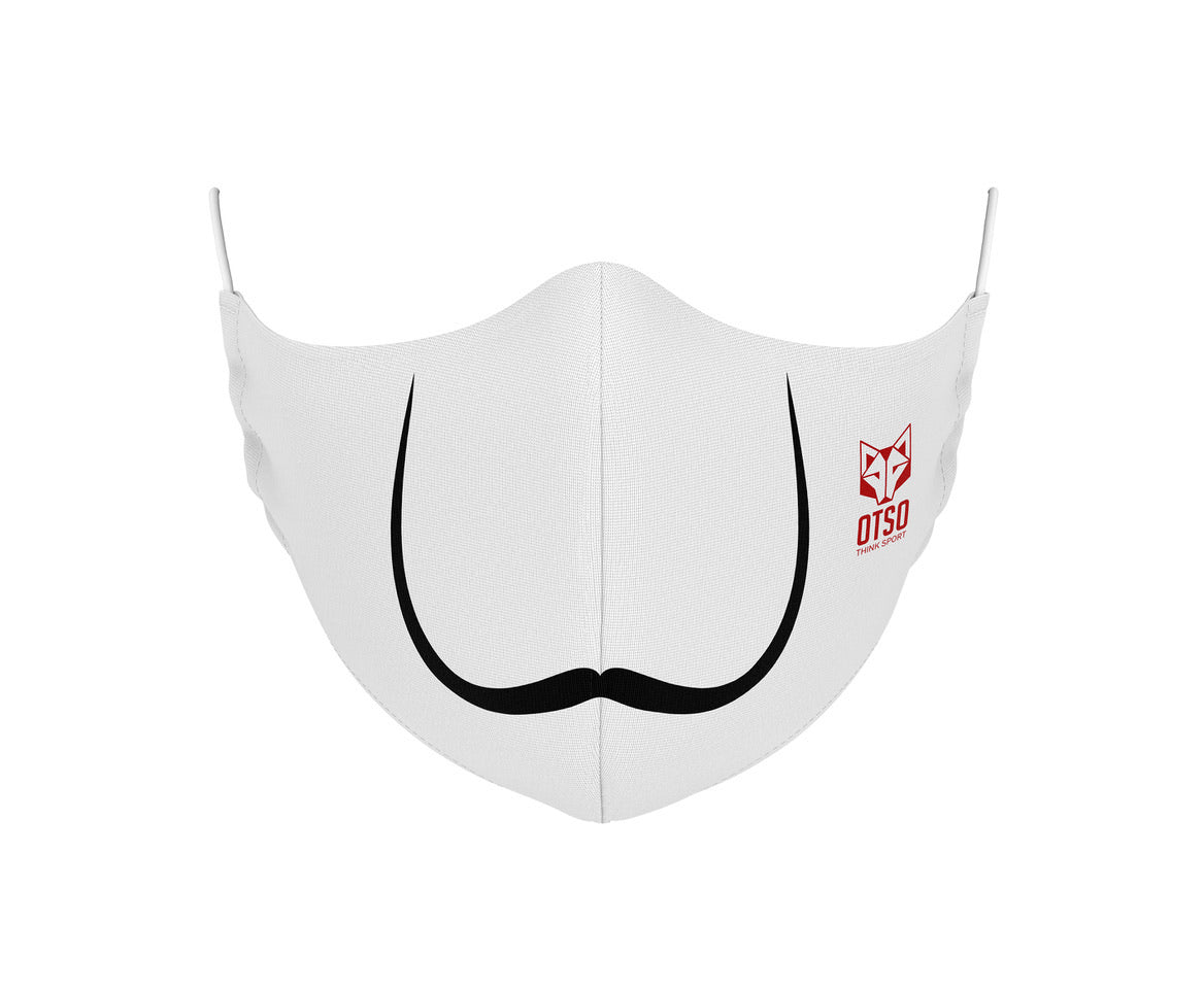 OTSO Gesichtsmaske Moustache White – Produktansicht