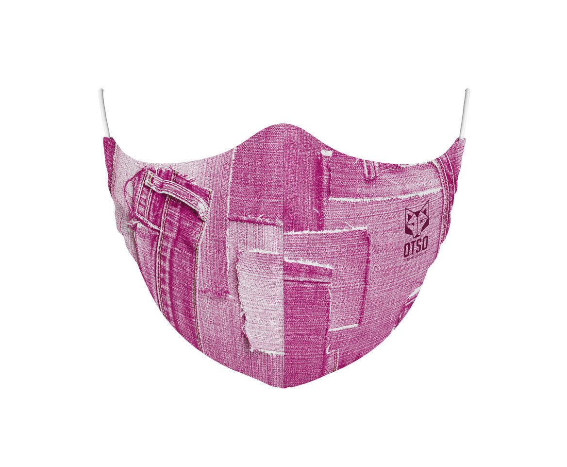 OTSO Gesichtsmaske Jeans Pink – Produktansicht