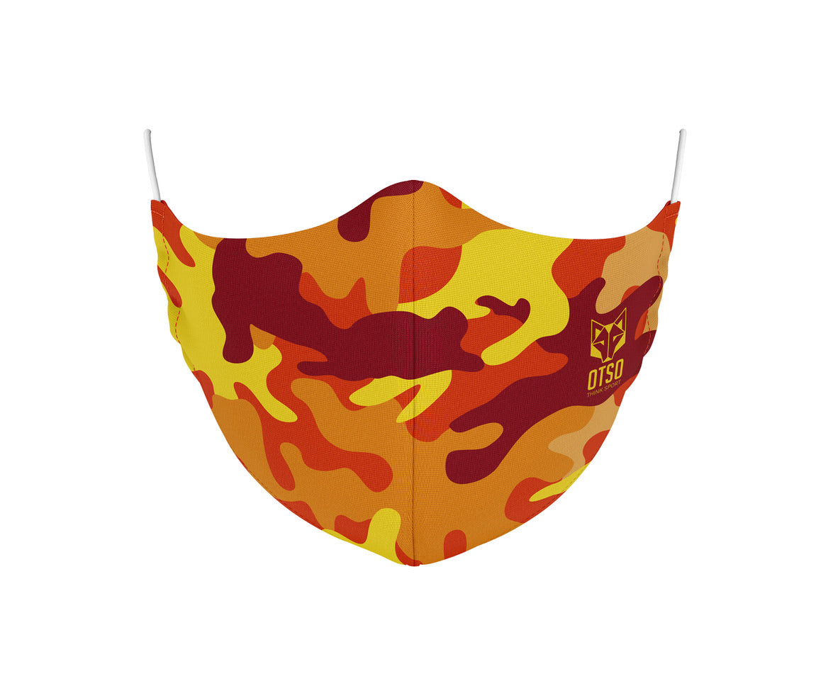 OTSO Gesichtsmaske Camo Orange – Produktansicht