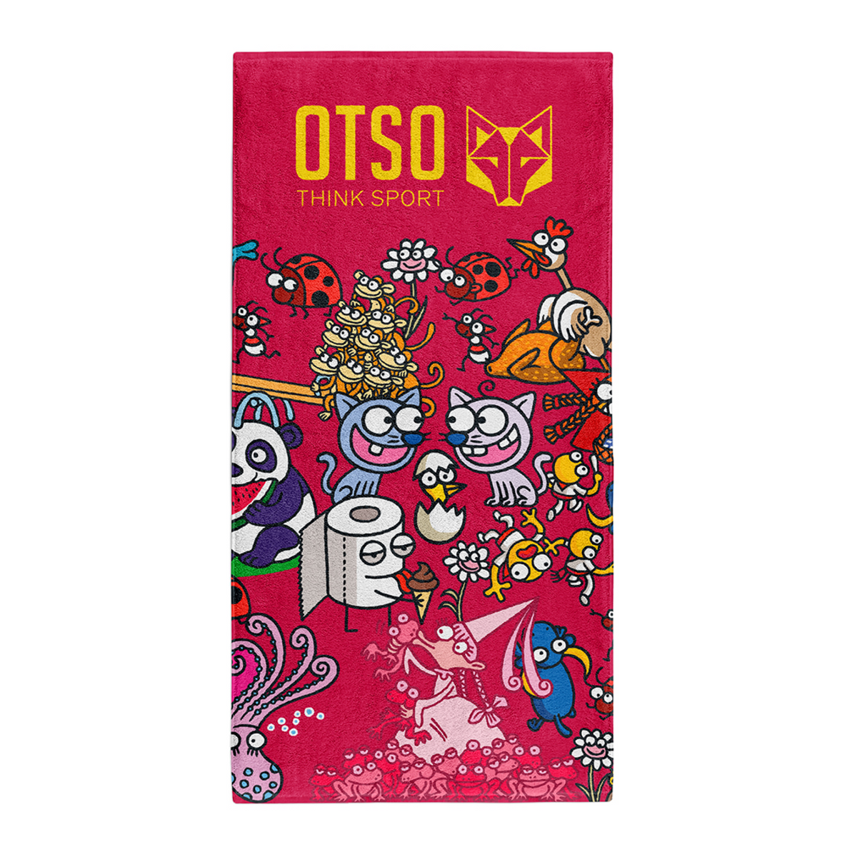 OTSO Mikrofaser-Sporthandtuch - Kukuxumusu Mix Kuku – Produktansicht 2
