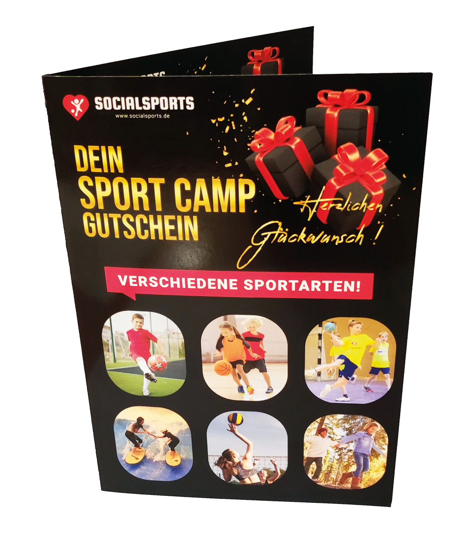Geschenk - Gutschein über ein Ferien Sport-Camp für Kids