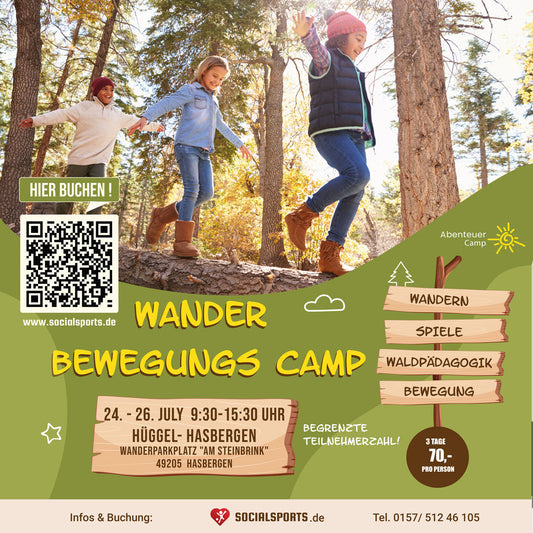 Wander und Bewegungs Camp im Hüggel - Hasbergen