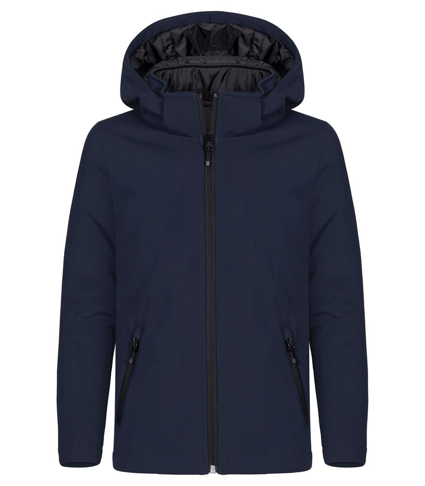 Padded Hoody Softshell Junior von Clique – Navy