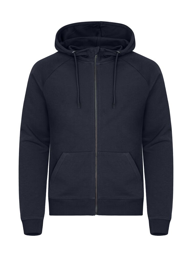 Miami Pro Hoody Full Zip von Clique – Dark Navy