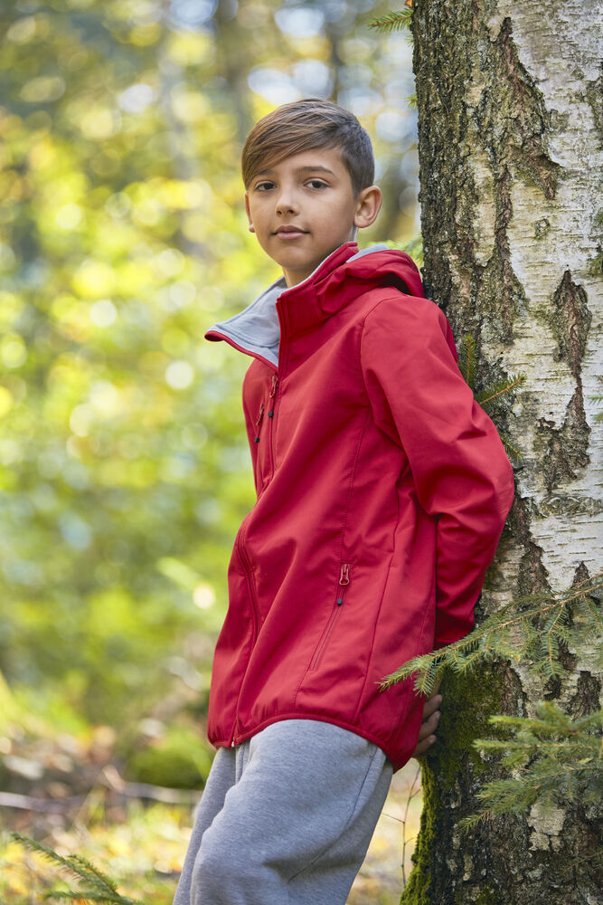 Basic Softshell Jacket Junior von Clique – Red