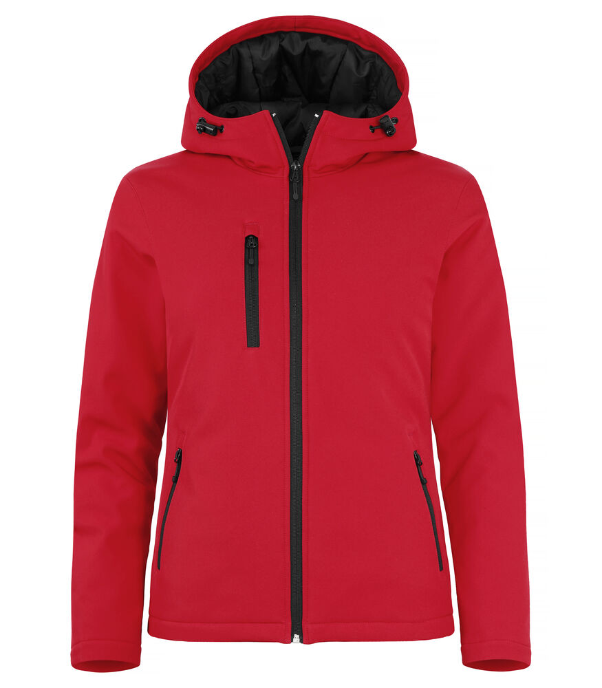 Padded Hoody Softshell Women von Clique – Red