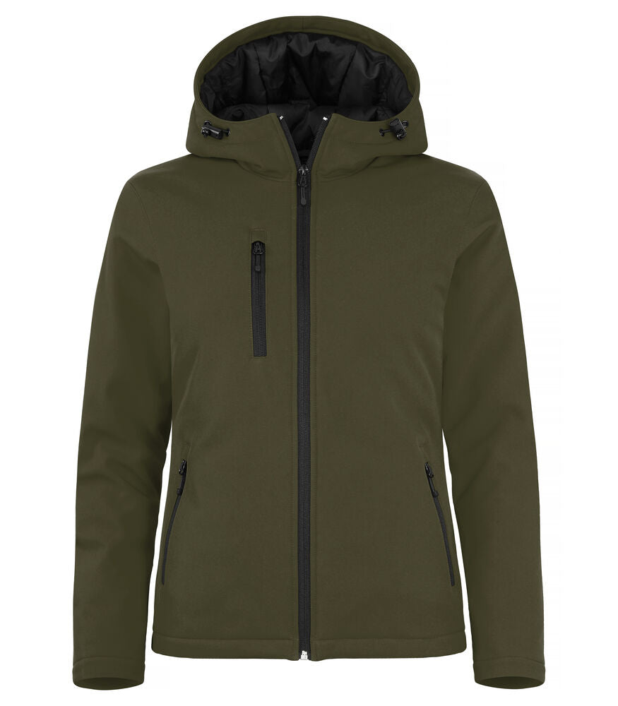 Padded Hoody Softshell Women von Clique – Red