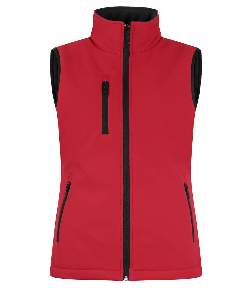 Padded Softshell Vest Women von Clique – Red