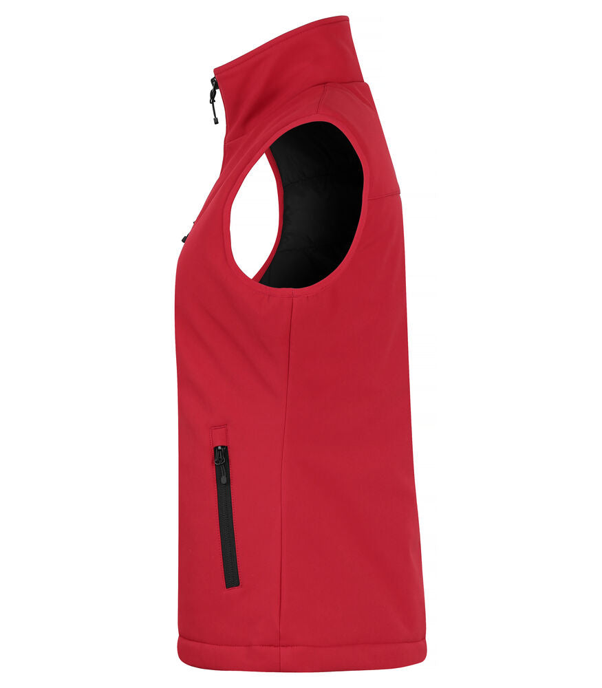 Padded Softshell Vest Women von Clique – Red