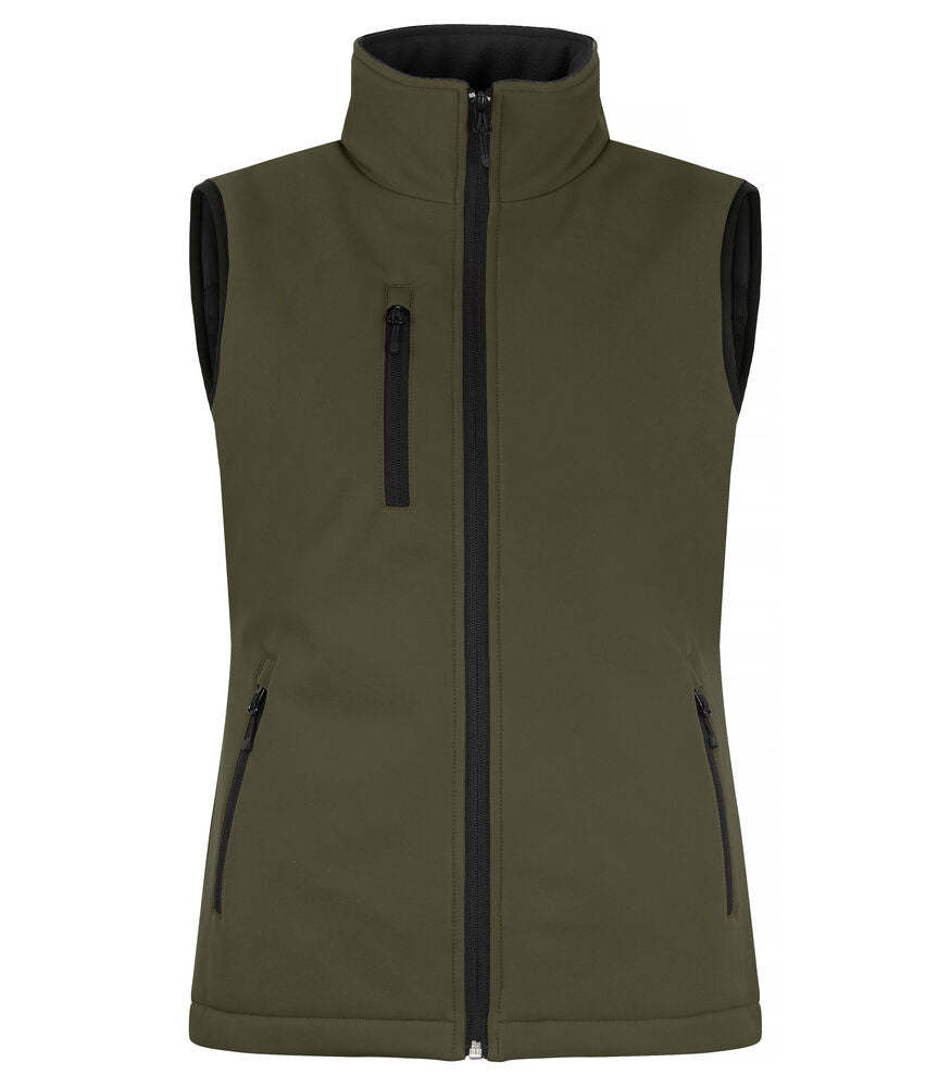 Padded Softshell Vest Women von Clique – Red