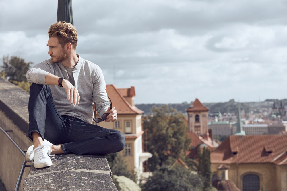 Premium Oc Cardigan von Clique – Dark Navy