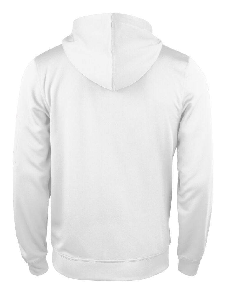 Basic Active Hoody Full Zip von Clique – White