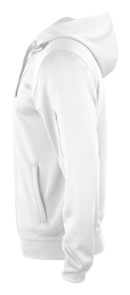 Basic Active Hoody Full Zip von Clique – White