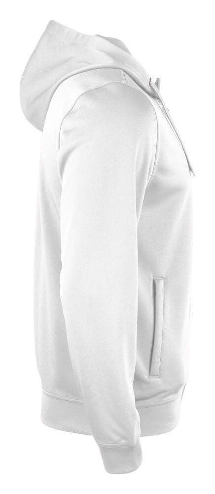 Basic Active Hoody Full Zip von Clique – White
