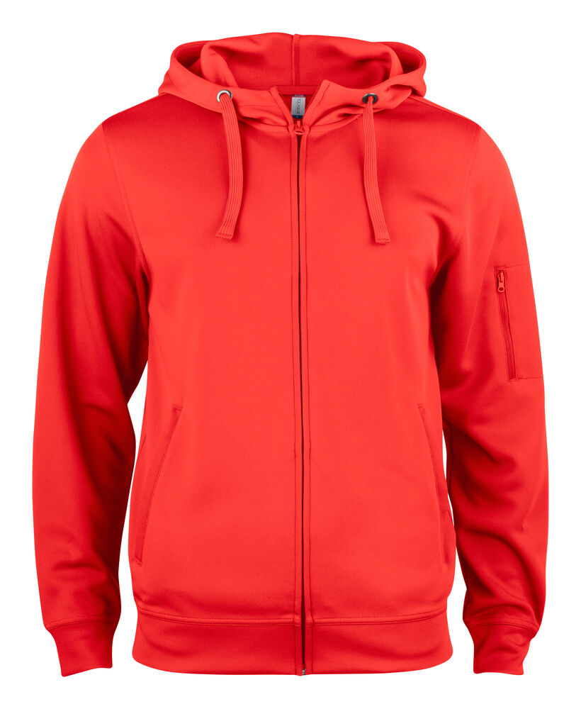 Basic Active Hoody Full Zip von Clique – White