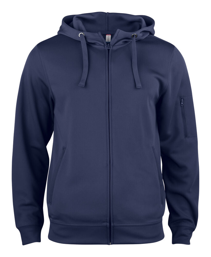 Basic Active Hoody Full Zip von Clique – White