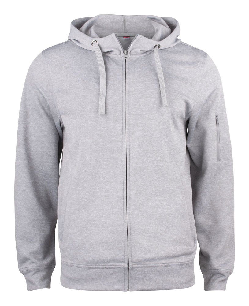 Basic Active Hoody Full Zip von Clique – White