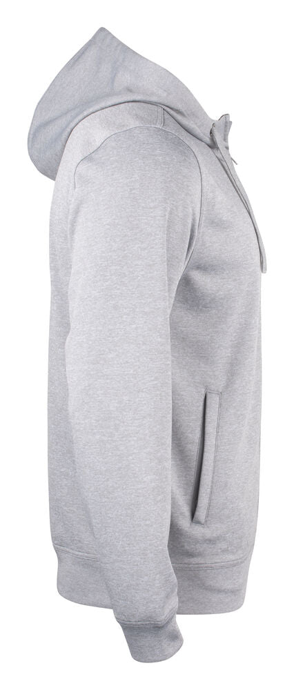 Basic Active Hoody Full Zip von Clique – White