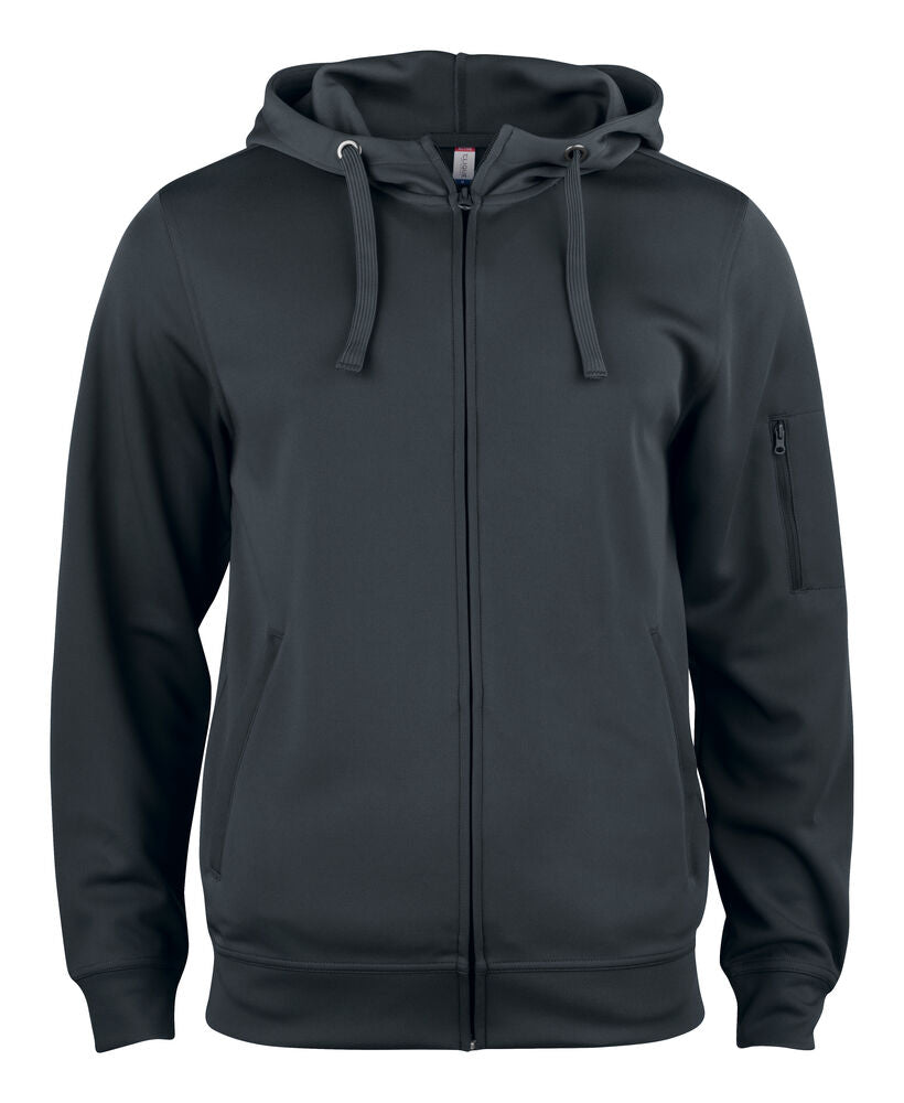 Basic Active Hoody Full Zip von Clique – White