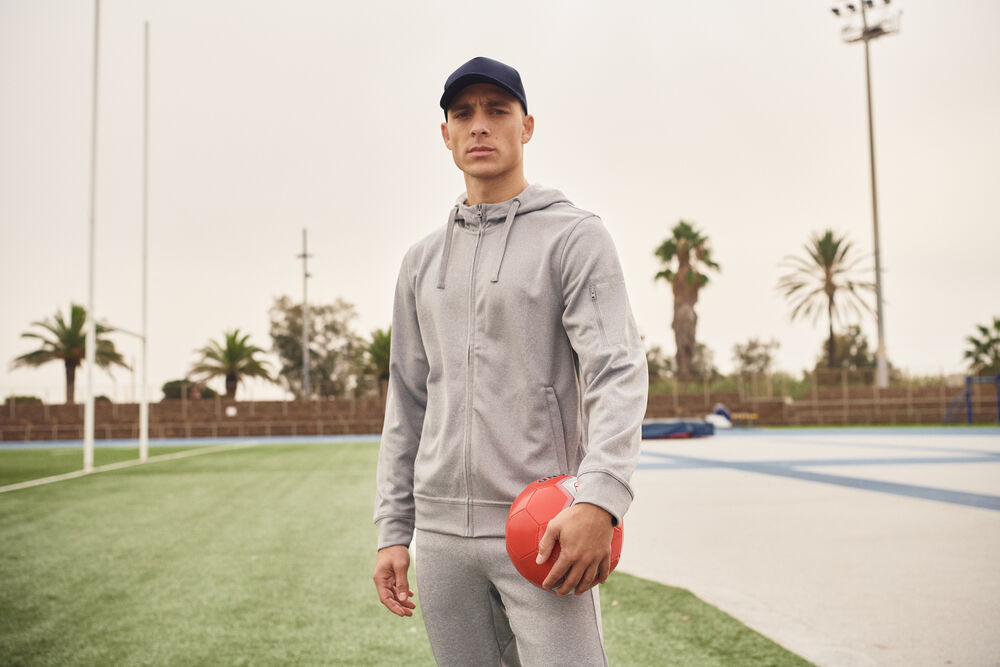 Basic Active Hoody Full Zip von Clique – White