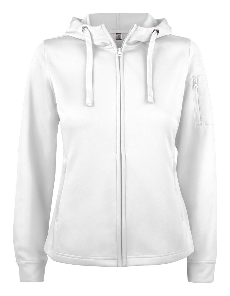 Basic Active Hoody Full Zip Women von Clique – White