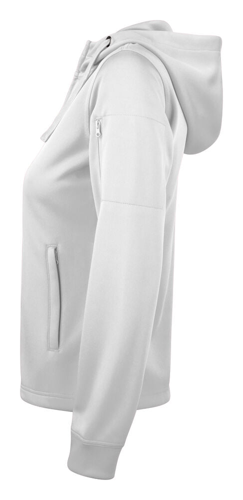 Basic Active Hoody Full Zip Women von Clique – White