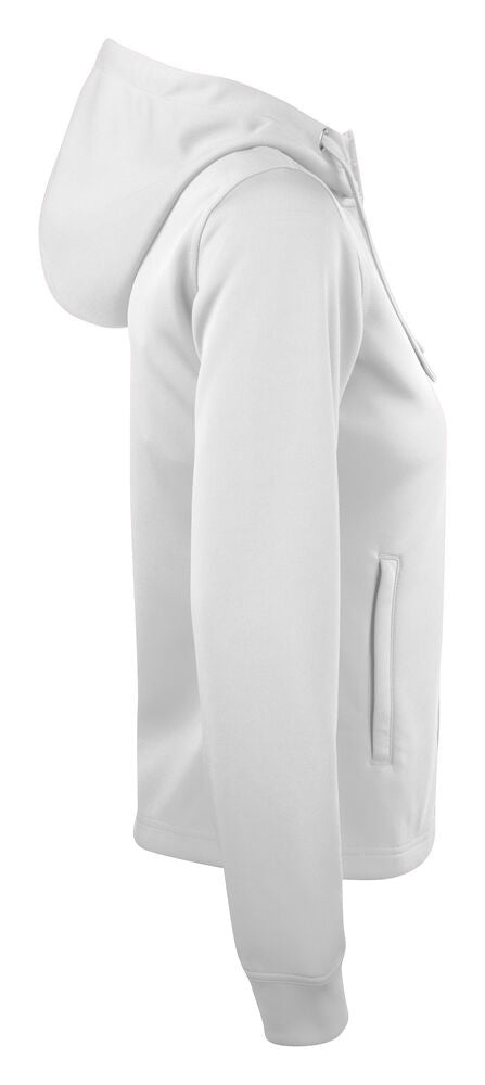 Basic Active Hoody Full Zip Women von Clique – White
