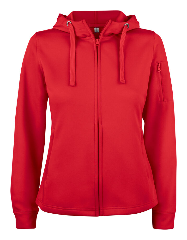 Basic Active Hoody Full Zip Women von Clique – White