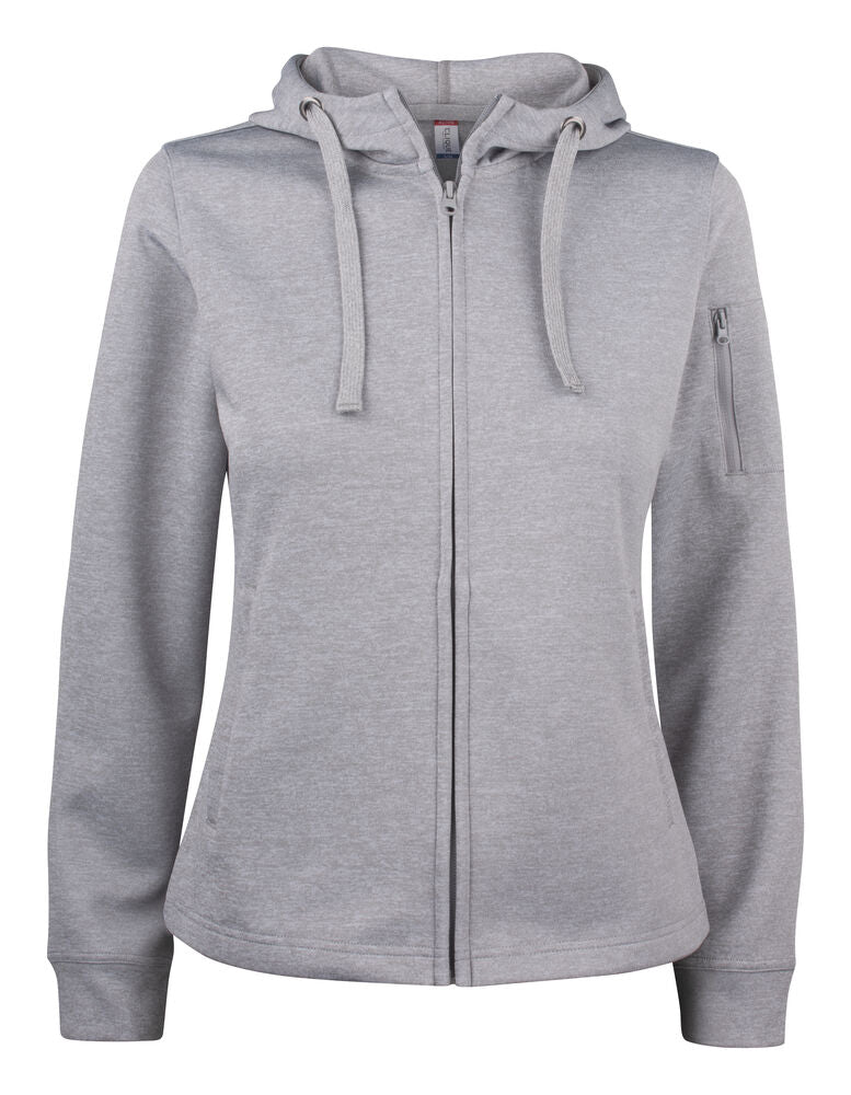 Basic Active Hoody Full Zip Women von Clique – White